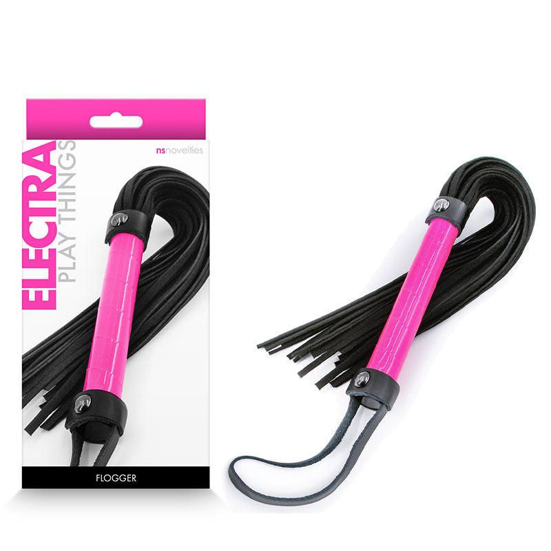 Electra Flogger - Pink - Pink Flogger Whip - NSN-1310-44