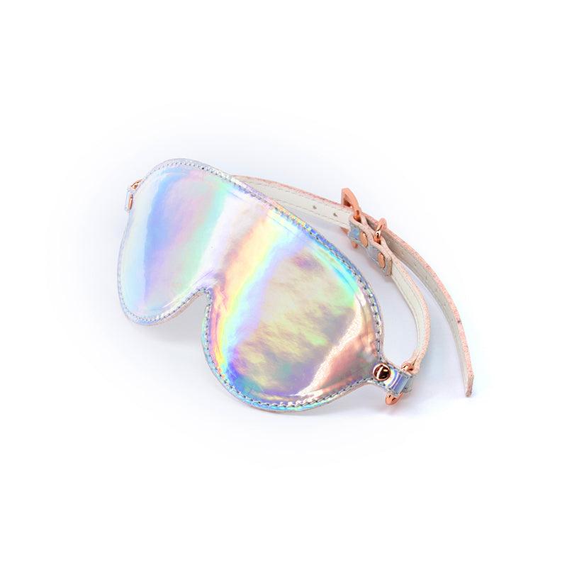 Cosmo Bondage Blindfold - Rainbow - Metallic Rainbow Eye Restraint - NSN-1313-01