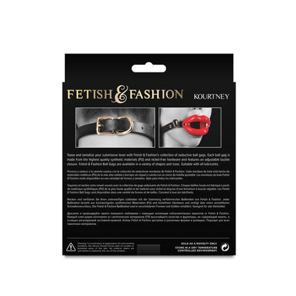 Fetish & Fashion - Kourtney - Red Lips Open Mouth Restraint - NSN-1801-06AP