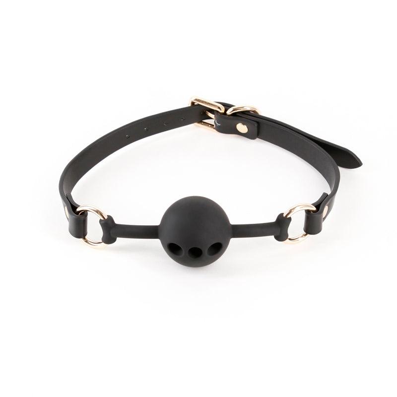 Fetish & Fashion - Fran - Black Breathable Mouth Restraint - NSN-1801-13AP