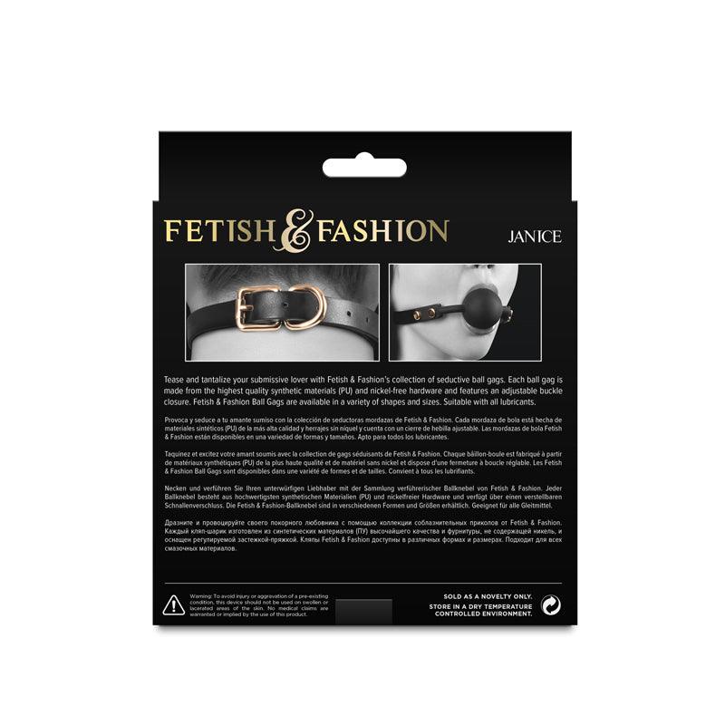 Fetish & Fashion - Janice - Black - Black Mouth Restraint - NSN-1801-23AP