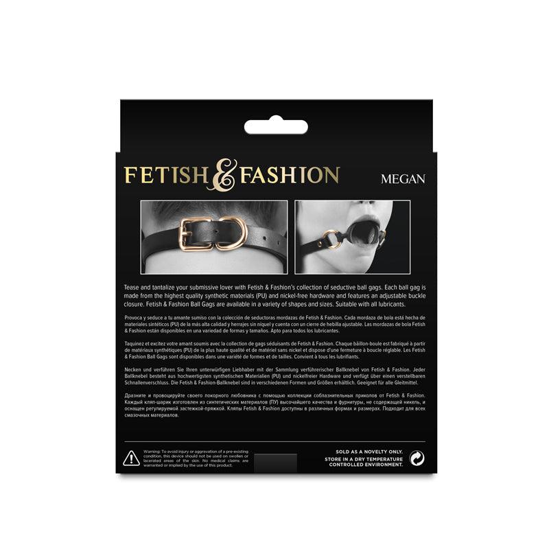 Fetish & Fashion - Megan - Black - Black Mouth Restraint - NSN-1801-33AP