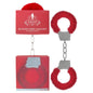 Ouch Beginner's Furry Handcuffs - Red Fluffy Restraint - OU002RED