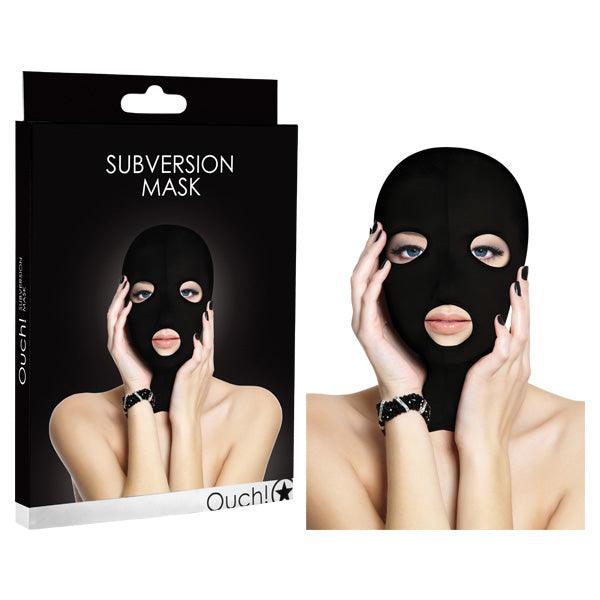 Ouch Subversion Mask - Black Hood Mask - OU034BLK