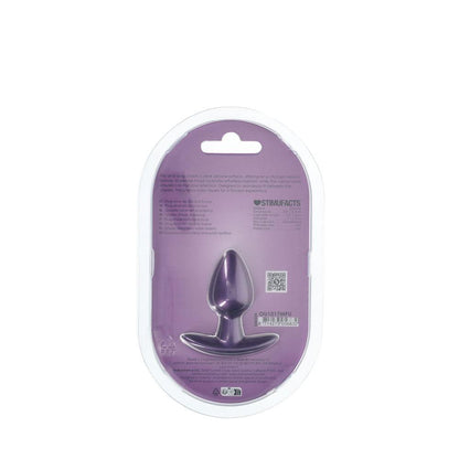 OUCH! Anal Plug - Small - Metallic Purple - Metallic Purple 6.5 cm Small Butt Plug - OU1017MPU