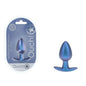 OUCH! Anal Plug - Medium - Metallic Blue - Metallic Blue 7.9 cm Medium Butt Plug - OU1018MBL