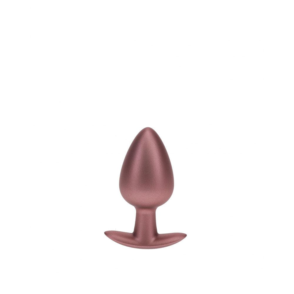 OUCH! Anal Plug - Large - Rose Gold - Rose Gold 8.9 cm Large Butt Plug - OU1019ROS