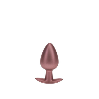 OUCH! Anal Plug - Large - Rose Gold - Rose Gold 8.9 cm Large Butt Plug - OU1019ROS