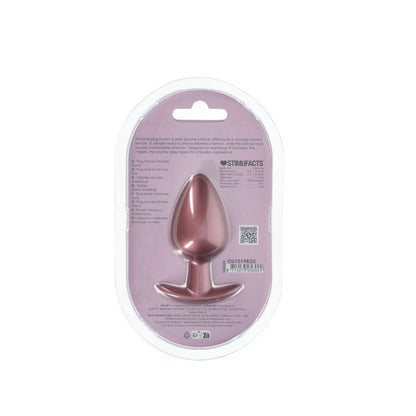 OUCH! Anal Plug - Large - Rose Gold - Rose Gold 8.9 cm Large Butt Plug - OU1019ROS