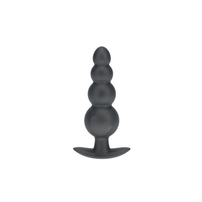 OUCH! Beaded Anal Plug - Gun Metal - Gun Metal Grey 11.7 cm Butt Plug - OU1020GUN