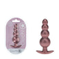 OUCH! Beaded Anal Plug - Rose Gold - Rose Gold 11.7 cm Butt Plug - OU1020ROS