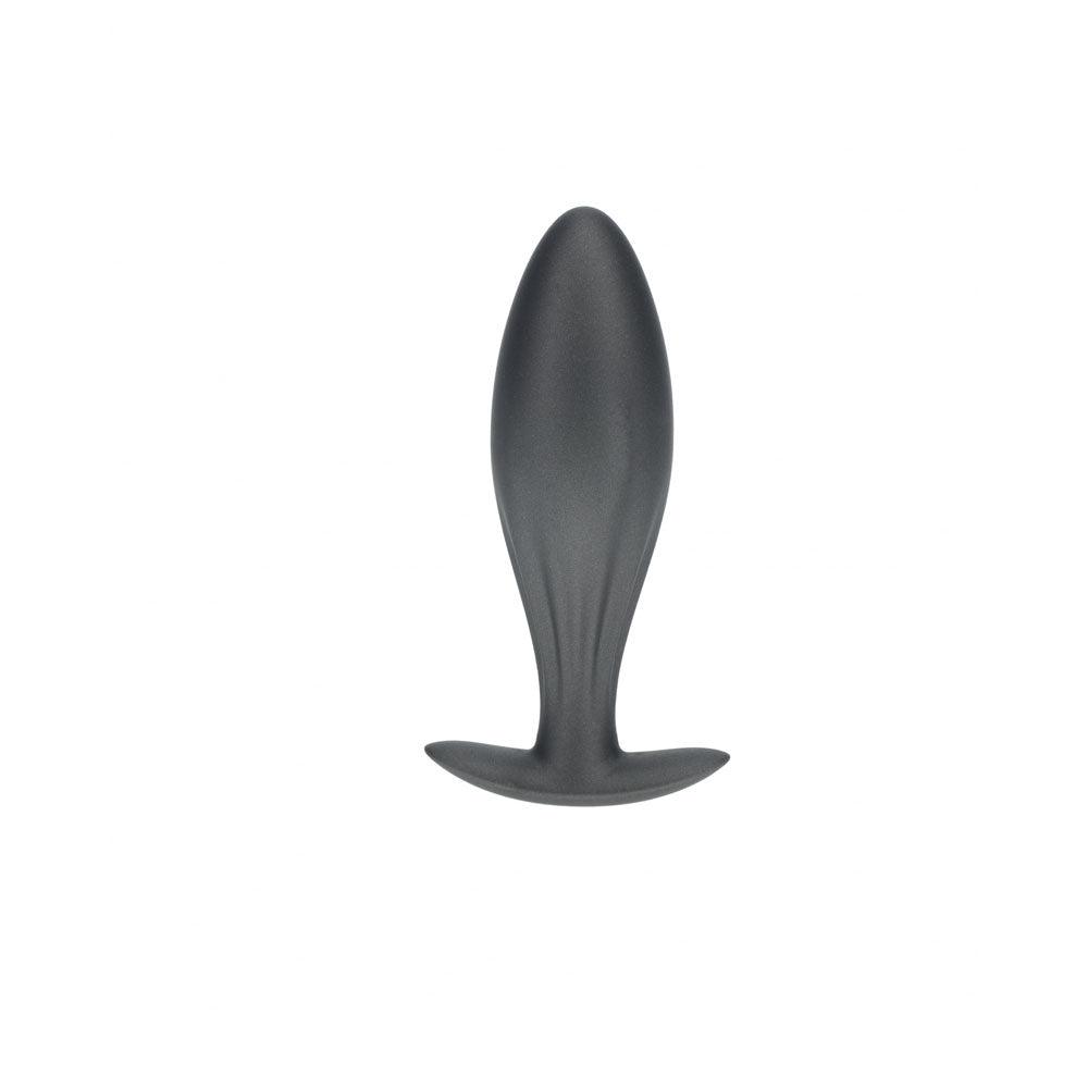 OUCH! Oval Anal Plug - Gun Metal - Gun Metal Grey 11.7 cm Butt Plug - OU1021GUN