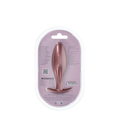 OUCH! Oval Anal Plug - Rose Gold - Rose Gold 11.7 cm Butt Plug - OU1021ROS