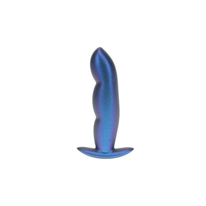 OUCH! Finger Anal Plug - Metallic Blue - Metallic Blue 11.7 cm Butt Plug - OU1023MBL