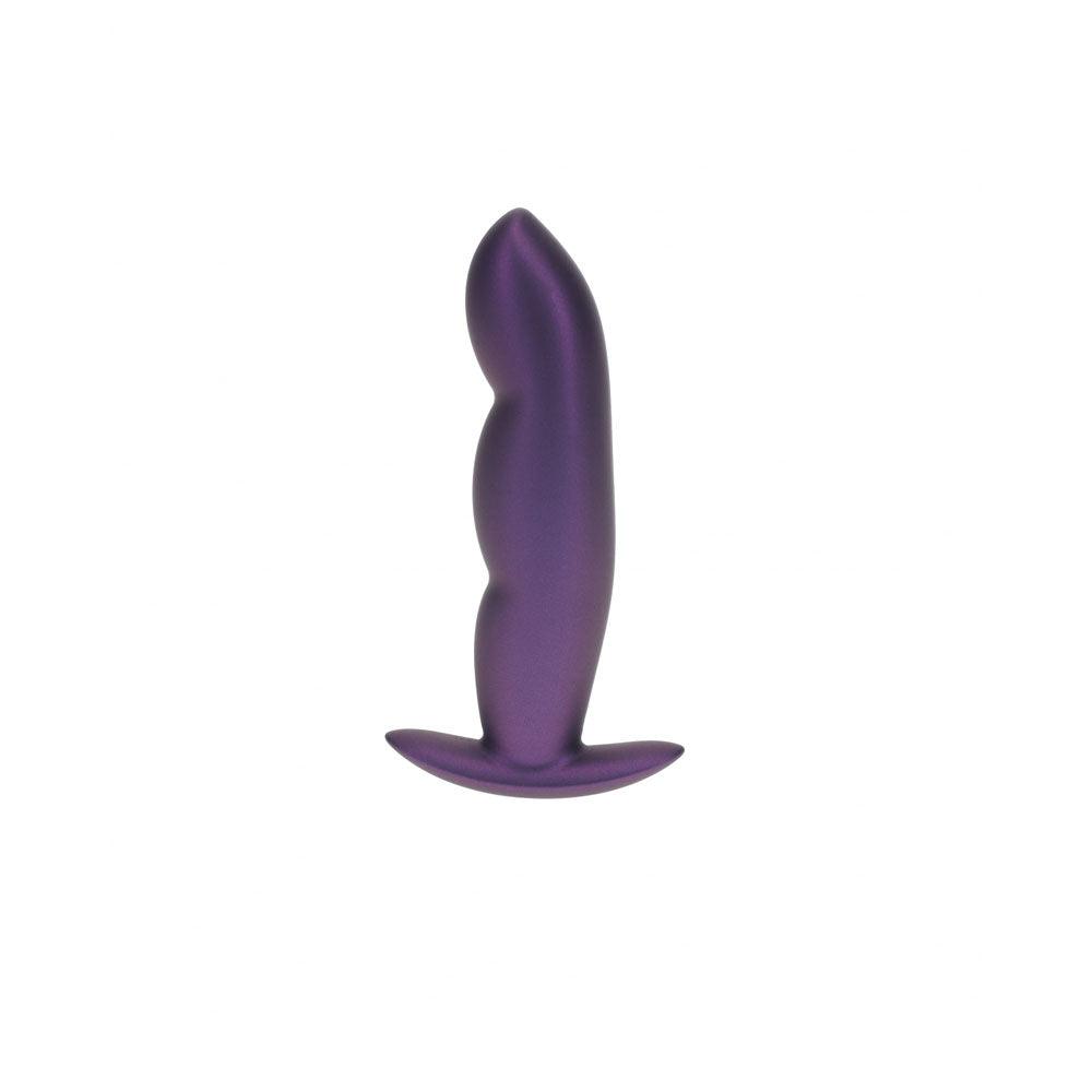 OUCH! Finger Anal Plug - Metallic Purple - Metallic Purple 11.7 cm Butt Plug - OU1023MPU