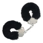 OUCH! Heavy-Duty Fluffy Cuffs - Black - Black Fluffy Restraints - OU1046BLK