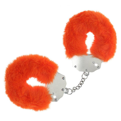 OUCH! Heavy-Duty Fluffy Cuffs - Orange - Orange Fluffy Restraints - OU1046ORA