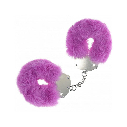 OUCH! Heavy-Duty Fluffy Cuffs - Purple - Purple Fluffy Restraints - OU1046PUR