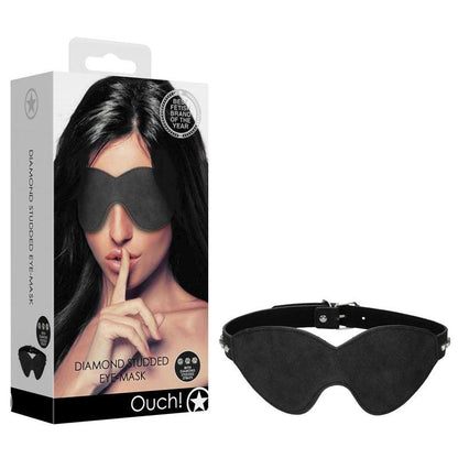 OUCH! Diamond Studded Eye-Mask - Black Eye Mask - OU573BLK