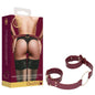 OUCH! Halo - Handcuff With Connector - Burgundy Restraint - OU582BUR