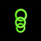 OUCH! Glow In The Dark Cock Ring Set - Glow in Dark Cock Rings - Set of 3 Sizes - OU731GLO