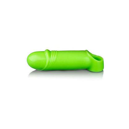 OUCH! Glow In The Dark Smooth Thick Stretchy Penis Sleeve - Glow in Dark 16 cm Penis Extension Sleeve - OU744GLO