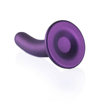 OUCH! Smooth Silicone G-Spot Dildo - 6'' / 14.5 cm - Metallic Purple 14.5 cm Dildo - OU820MPU