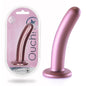 OUCH! Smooth Silicone G-Spot Dildo - 6'' / 14.5 cm - Rose Gold 14.5 cm Dildo - OU820ROS