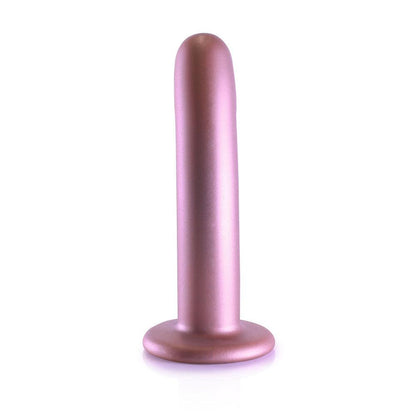 OUCH! Smooth Silicone G-Spot Dildo - 6'' / 14.5 cm - Rose Gold 14.5 cm Dildo - OU820ROS