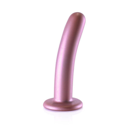 OUCH! Smooth Silicone G-Spot Dildo - 6'' / 14.5 cm - Rose Gold 14.5 cm Dildo - OU820ROS