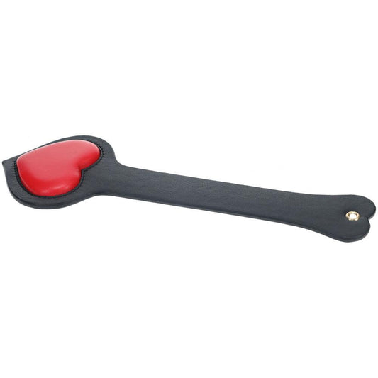 OUCH! Milan Collection - Paddle - Black/Red Heart Paddle - OU967BLKRD