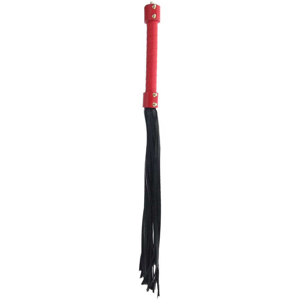 OUCH! Milan Collection - Flogger - Black/Red Flogger Whip - OU969BLKRD