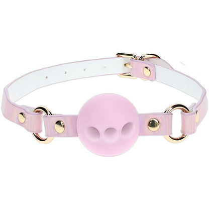 OUCH! Paris Collection - Silicone Ball Gag - Pink Breatheable Mouth Restraint - OU986PNK