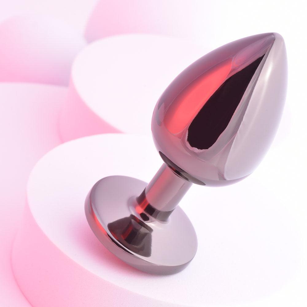 Playboy Pleasure TUX - LARGE - Metal 9.6 cm Large Butt Plug - PB-BP-2499-2