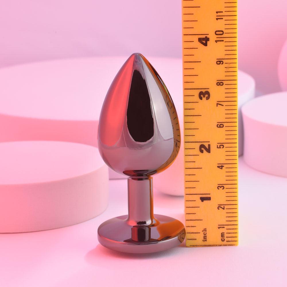 Playboy Pleasure TUX - LARGE - Metal 9.6 cm Large Butt Plug - PB-BP-2499-2