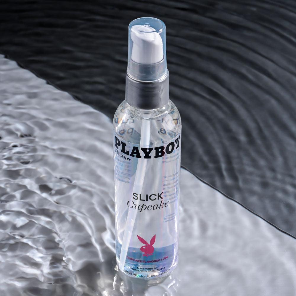 Playboy Pleasure SLICK CUPCAKE - 120 ml - Cupcake Flavoured Water Based Lubricant - 120 ml Bottle - PB-LQ-2192-2