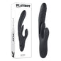 Playboy Pleasure RAPID RABBIT - Black 26.4 cm USB Rechargeable Rabbit Vibrator - PB-RS-1348-2