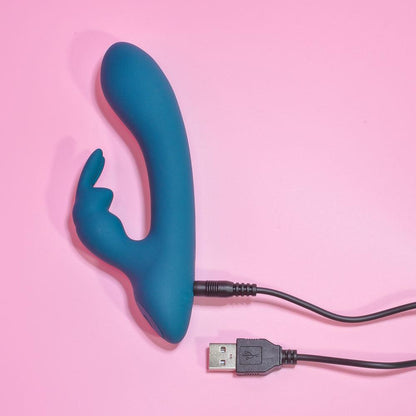 Playboy Pleasure LIL RABBIT - Deep Teal 14.6 cm USB Rechargeable Rabbit Vibrator - PB-RS-1591-2