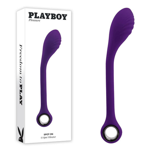 Playboy Pleasure SPOT ON - Purple 22.6 cm USB Rechargeable Poseable G-Spot Vibrator - PB-RS-1621-2