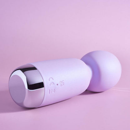 Playboy Pleasure ROYAL MINI - Lilac 12.5 cm USB Rechargeable Mini Wand Vibrator - PB-RS-2291-2