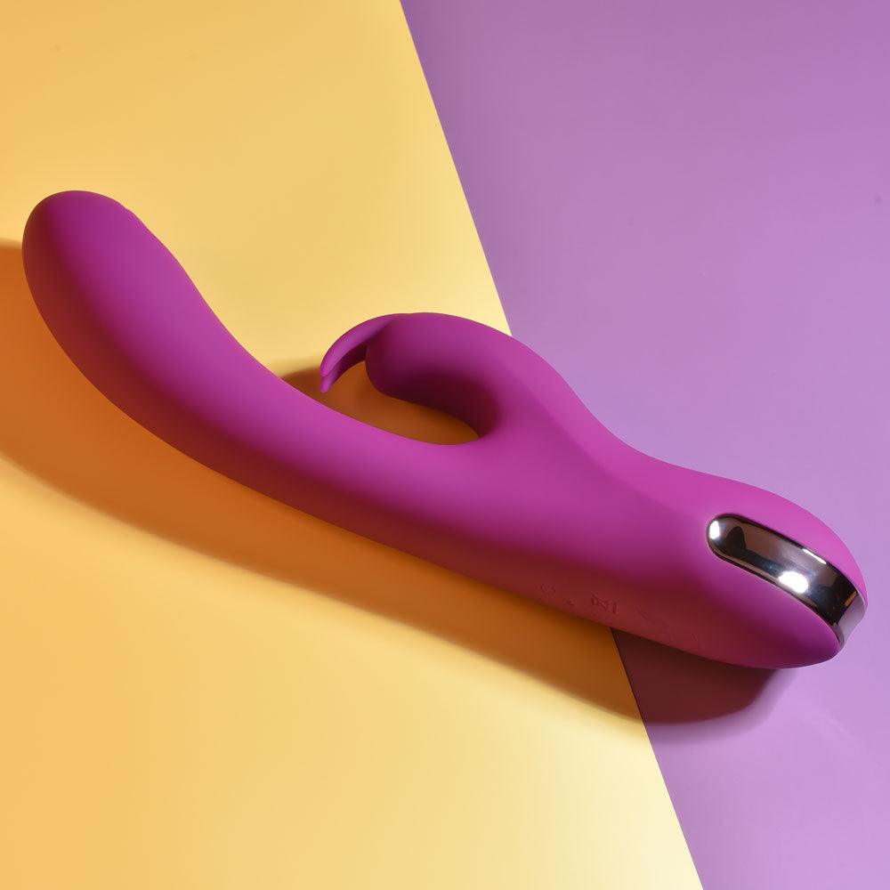 Playboy Pleasure THUMPER - Purple 21.9 cm USB Rechargeable Rabbit Vibrator - PB-RS-2352-2