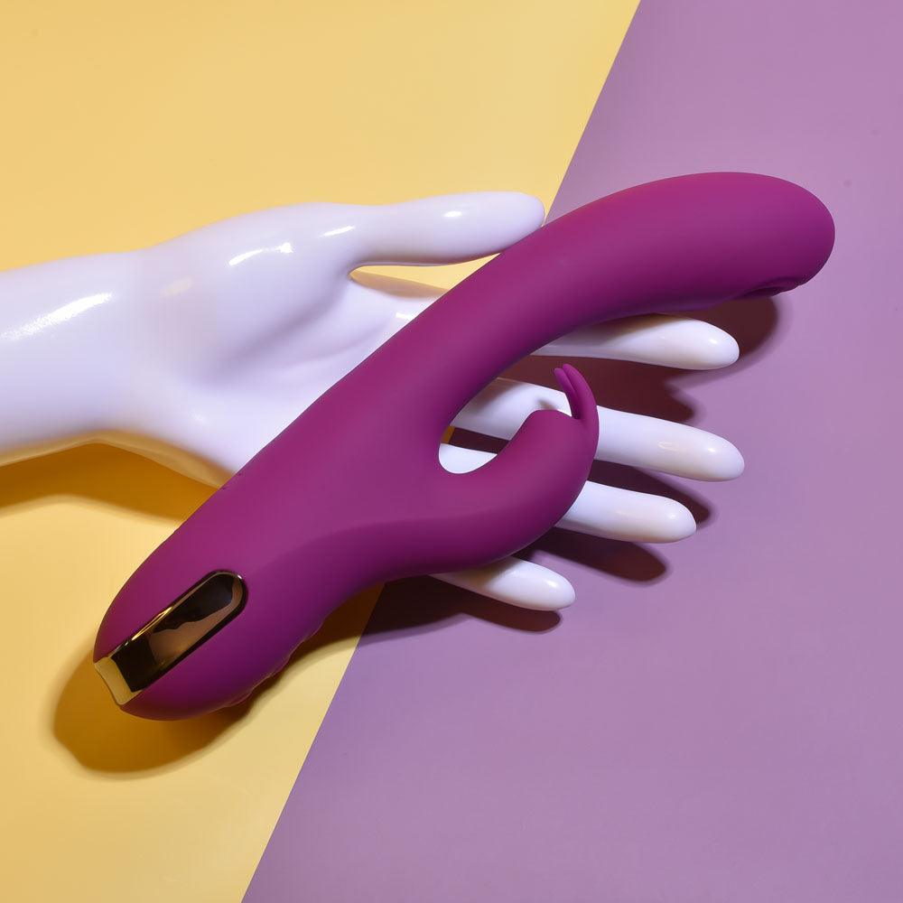 Playboy Pleasure THUMPER - Purple 21.9 cm USB Rechargeable Rabbit Vibrator - PB-RS-2352-2