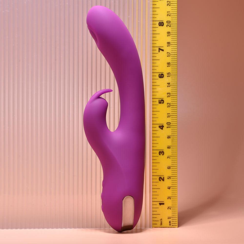 Playboy Pleasure THUMPER - Purple 21.9 cm USB Rechargeable Rabbit Vibrator - PB-RS-2352-2