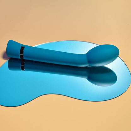 Playboy Pleasure ON THE SPOT - Blue 21.6 cm USB Rechargeable G-Spot Vibrator - PB-RS-2376-2