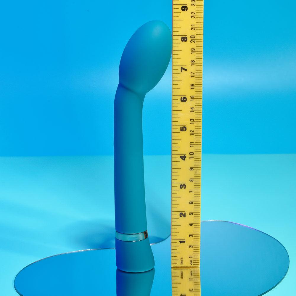 Playboy Pleasure ON THE SPOT - Blue 21.6 cm USB Rechargeable G-Spot Vibrator - PB-RS-2376-2