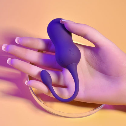 Playboy Pleasure DOUBLE TIME - Purple USB Rechargeable Vibrating Kegel Balls - PB-RS-2406-2