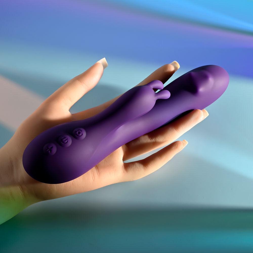 Playboy Pleasure ON REPEAT - Purple 19.7 cm USB Rechargeable Rabbit Vibrator - PB-RS-2505-2