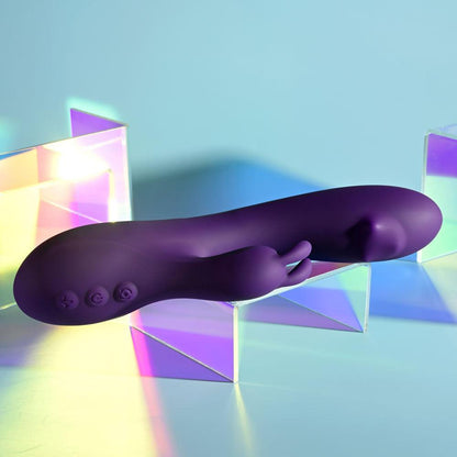 Playboy Pleasure ON REPEAT - Purple 19.7 cm USB Rechargeable Rabbit Vibrator - PB-RS-2505-2