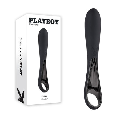 Playboy Pleasure OLLO - Black 14.6 cm USB Rechargeable Vibrator - PB-RS-2666-2