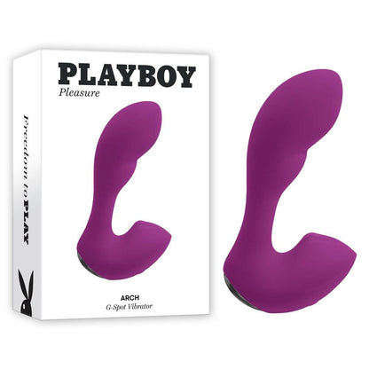 Playboy Pleasure ARCH - Purple 14.1 cm USB Rechargeable G-Spot Vibrator - PB-RS-3182-2